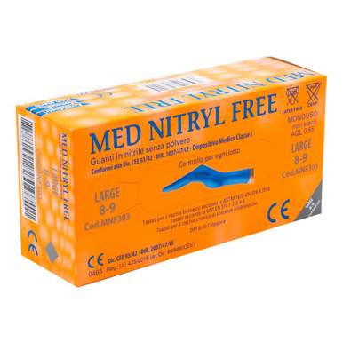 GammaDis - Guanti Nitrile Senza Polvere Taglia L 8/9 100 Pezzi