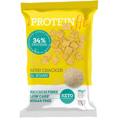 IproteinFit - Mini Cracker Sesamo Proteici Confezione 30 Gr