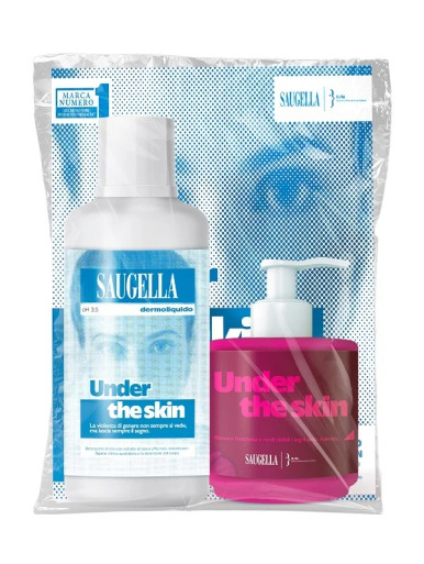 Saugella - Under The Skin Detergente Intimo Antiodore Età Fertile Confezione 500 Ml + 150 Ml