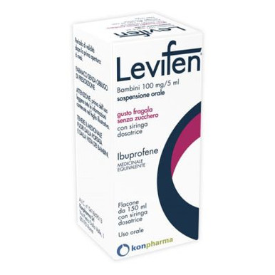 Levifen - OS 100MG/5ML Ibuprofene Pedriatrico Gusto Fragola Confezione 150 Ml (Scadenza Prodotto 05/2026)