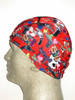 Swimcaps by Fran Guns & Gambling Print Lycra Swim Cap