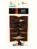 Scunci Color Match Brunette Ribbon Hair Elastics - 6 Pcs.