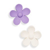 Gimme Daisy Medium Claw Hair Clips - Purple & White - 2 Pcs.