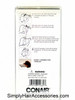 Conair Pompadour Comb - Back of Package