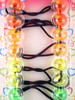 Bello Twinbead Assorted Transparent Ponytail Elastics - 10 Pcs.