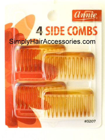 4 Pack Clear Tuck Combs By Good Hair Days – 1.5 Inch, Made In USA (42218)