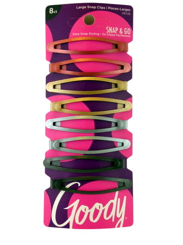 Goody Large Snap Clips - 8 Pcs.
