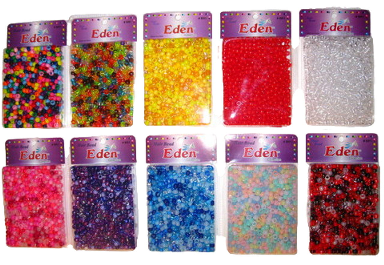 Eden Pony Braiding Hair Beads - Approximately 700 Pcs.