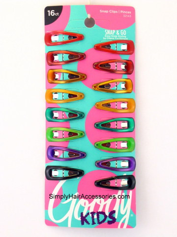 Goody Kids Snap Hair Clips - 16 Pcs.