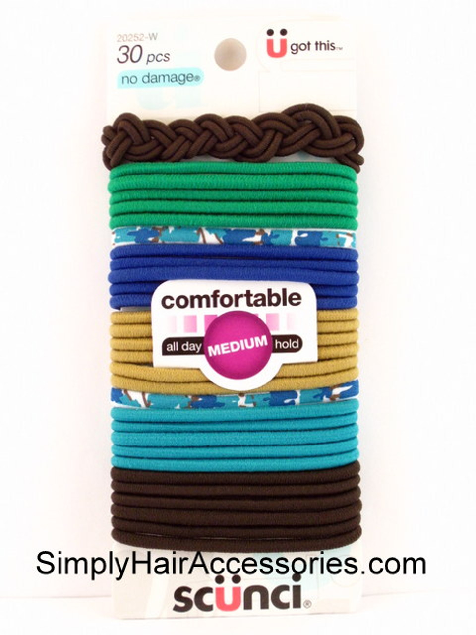 Scunci No Damage 4mm Hair Elastics 30 Pcs