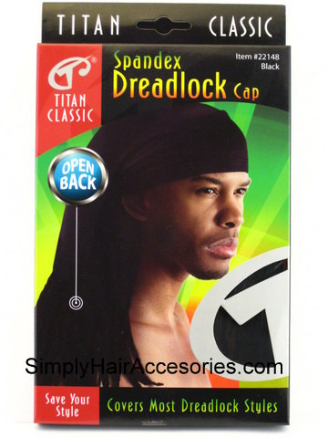 Titan Dreadlock-Kappe Für Herren – Aus Baumwolle/Spandex, Mit Offenem Rücken