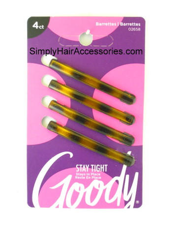 Goody Staytight Double Bar Metal Hair Barrettes 6 Pcs.