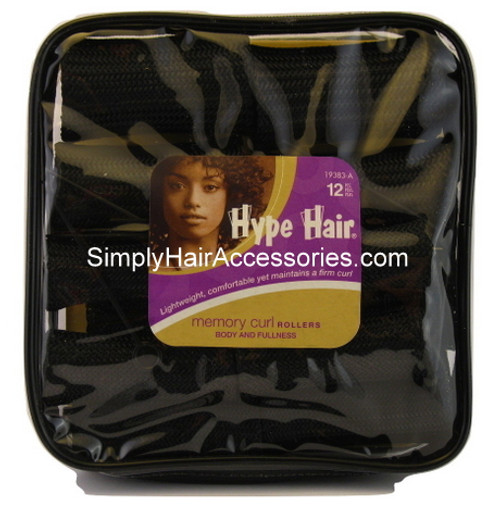 Hype Hair Memory Curl Hair Rollers - 12 Pcs.