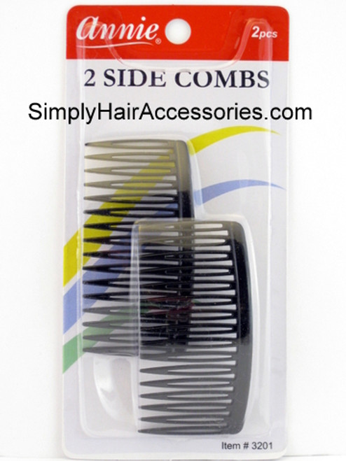 Annie Large Black Side Hair Combs