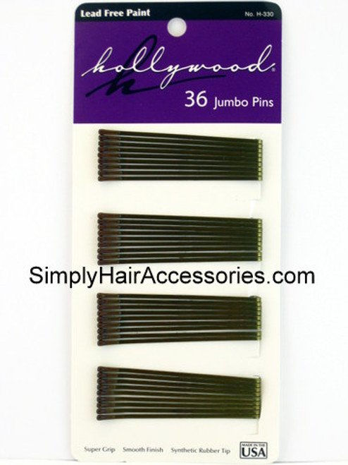 Hollywood Collection Bronze Jumbo Bobby Pins
