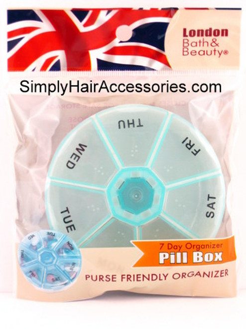 London Bath & Beauty 7 Day Organizer Pill Box - Blue