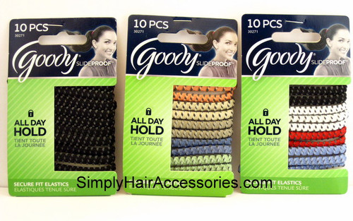 Goody Slideproof 5mm Hair Elastics - 10 Pcs.