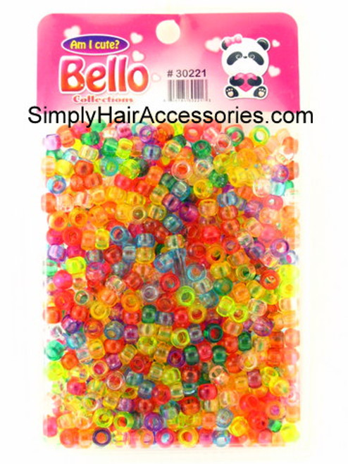 Bello Braiding Pony Hair Beads - Approximately 700 Pcs.