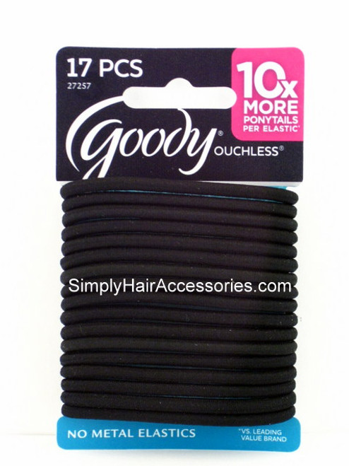 Goody Ouchless "Little Black Dress" Hair Elastics - 17 Pcs.