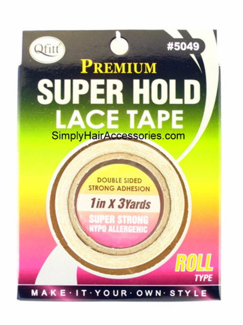 Qfitt Double Sided Lace Tape For Wigs, Toupees  & Hairpieces