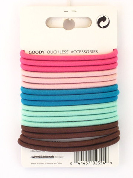 Goody Ouchless "Creamsicle Cupcake Colors" Hair Elastics - Back of Package