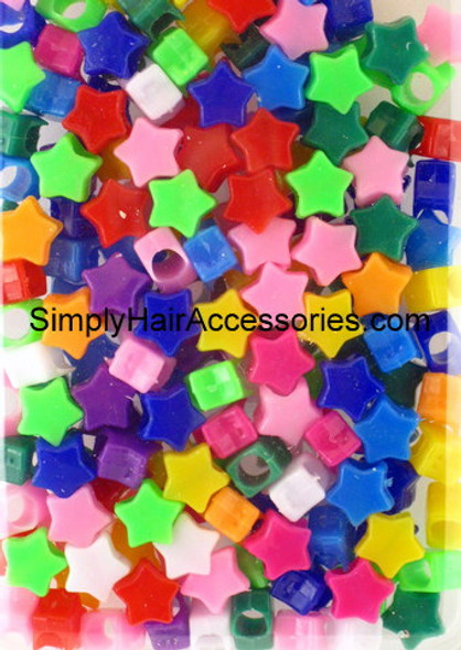 Eden Unisex Pony Hair Braiding or Plastic Crafting Beads - Approximately  700 Pcs. (Pink Mix)