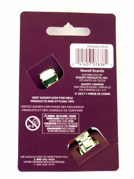Goody Slideproof Auto Clasp Hair Barrette - Back of Package