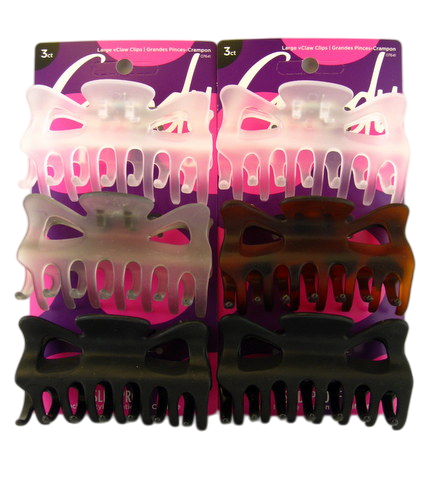 Goody Butterfly Frosted Claw Hair Clips - 3 Pcs.