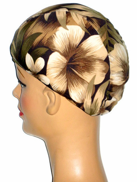 Swimcaps by Fran Brown Floral Print Lycra Swim Cap