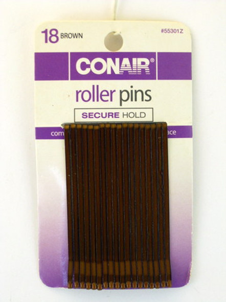 Conair Brown Roller Hair Pins - 18 Pcs.
