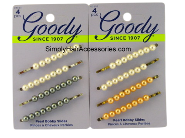 Goody Luxe Line of Pearl Bobby Slides - 2 Pcs.