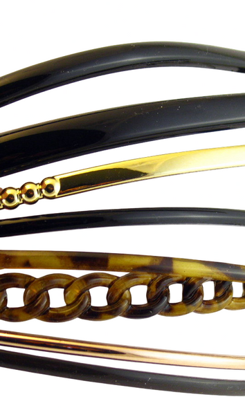 Scunci Assorted Plastic Head Bands - 8 Pcs.