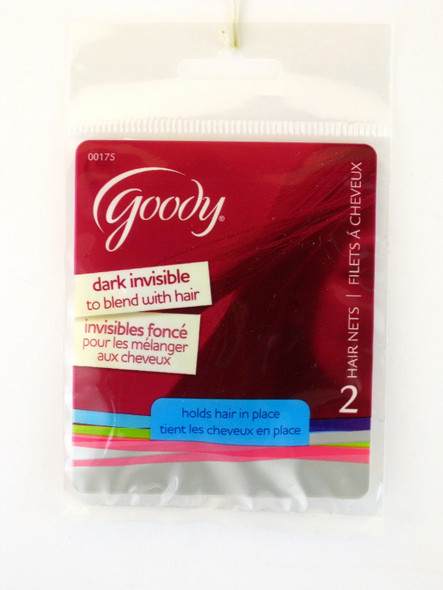 Goody Dark Invisible Hair Nets - 2 Pcs.