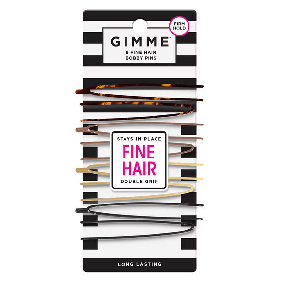 Gimme Bobby Pins For Fine Hair - Assorted Colors - 8 Ct.