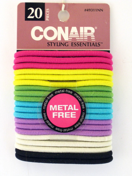 Conair Styling Essentials Hair Elastics - 20 Pcs.