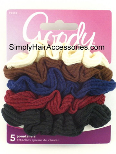 Goody Ouchless Ribbed Knit Hair Scrunchies