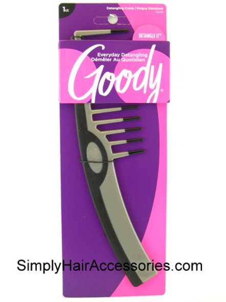 Goody Super Comb With Overlay & Dip Detanging Comb - Black & Gay
