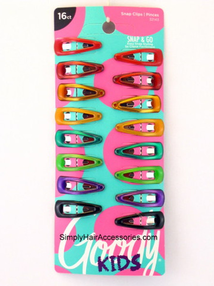 Goody Kids Snap Hair Clips - 16 Pcs.