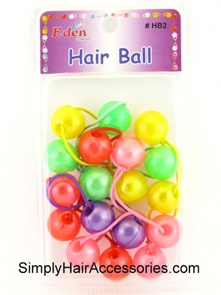 Eden Twinbead Solid Ponytailers - Pastel Colors