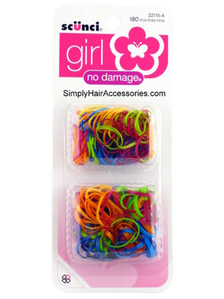 Scunci Girl No Damage Polyband Hair Elastics