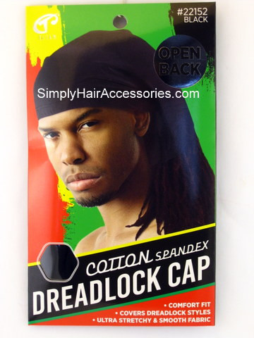 Titan Classic Open Back Cotton Spandex Dreadlock Cap