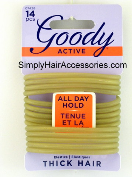 Goody Gel Ponytail Hair Elastics - Light