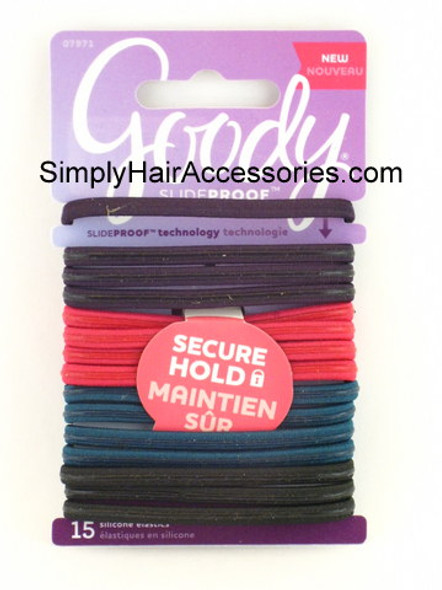 Goody SlideProof Silicone Hair Elastics