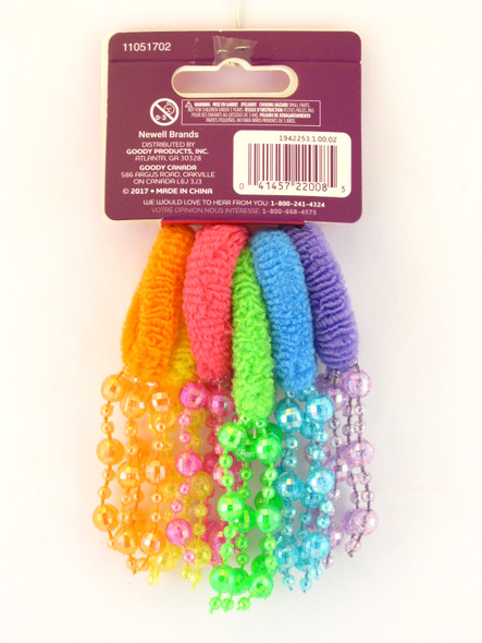 Goody Glam Girls Firecracker Ponytailers - Back of Package