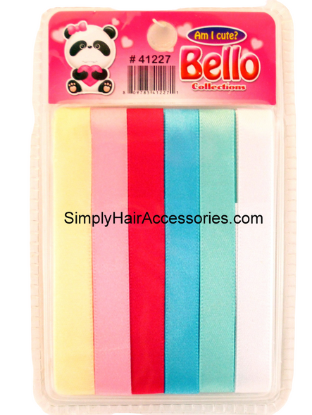 Bello Girls Assorted Hair Ribbons - 6 Pcs.