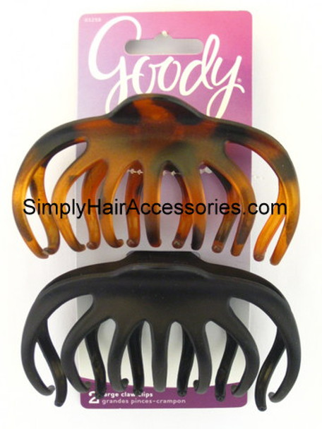 Goody Gwyneth 7 Prong Large Claw Hair Clips - 2 Pcs.