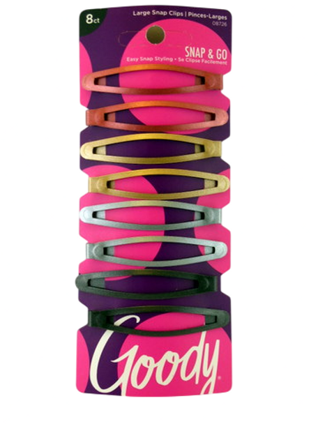 Goody Large Snap Clips - 8 Pcs.