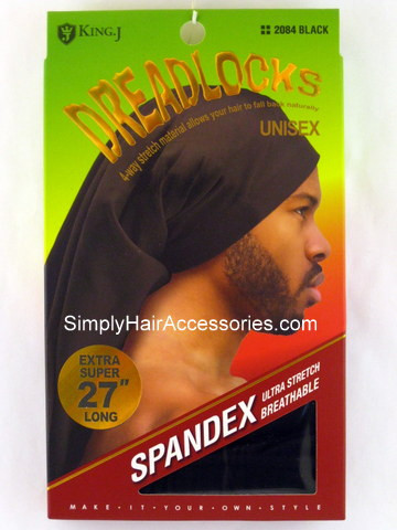 King.J Extra Super Long  27" Spandex Cap For Dreadlocks - 1 Pc.