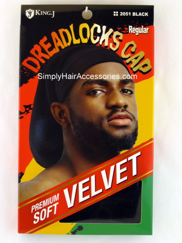 King.J Regular Size Unisex Velvet Cap For Dreadlocks -  1 Pc.