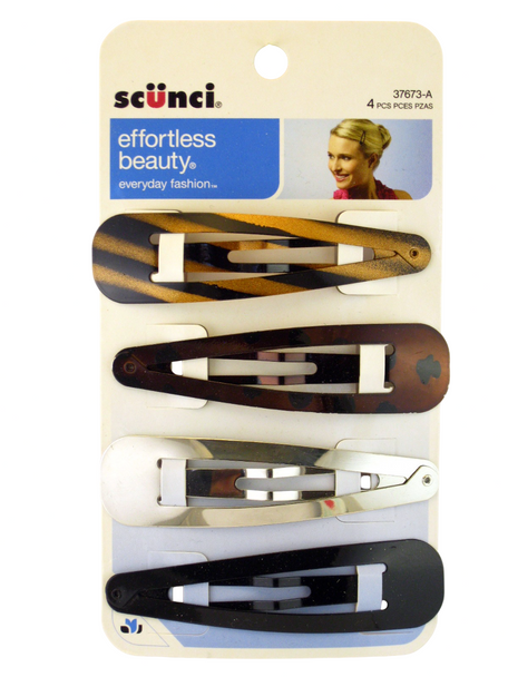 4 of 1013
Scunci Assorted Color Long Metal Snap Clips - 4 Pcs.